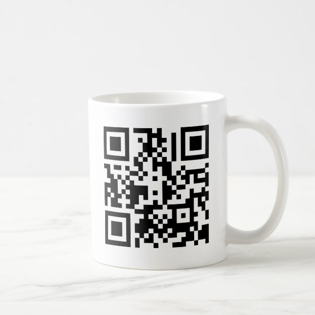 Die Kaffee-Tasse QR Würfel-| Tasse (Rechts)