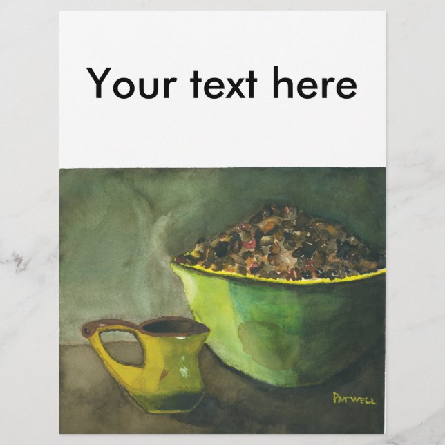 Die Kaffeebowl Kaffeebohnen aus dem Dampfbad (Vorderseite)