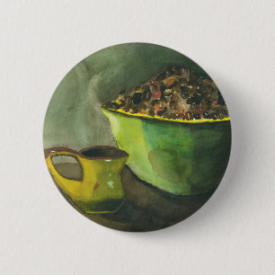 Die Kaffeebowl Kaffeebohnen aus dem Dampfbad Button