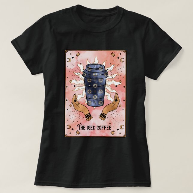 Die Kaffeekarte entspannt den T - Shirt (Design vorne)