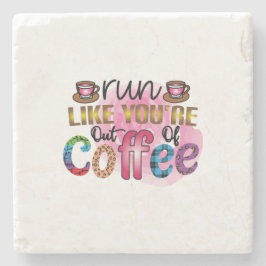 Die Kaffeekunst läuft so, als wäre dir der Kaffee  Steinuntersetzer