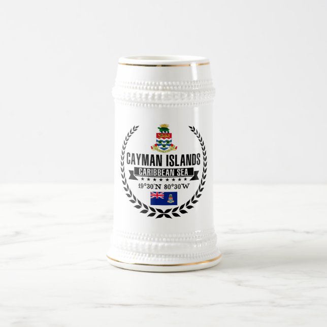 Die Kaimaninseln Bierglas (Mittel)