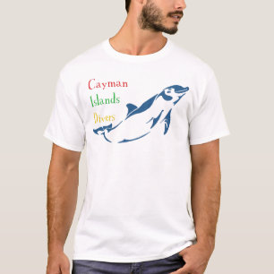 Die Kaimaninseln-Taucher - Delphin (Front) T-Shirt