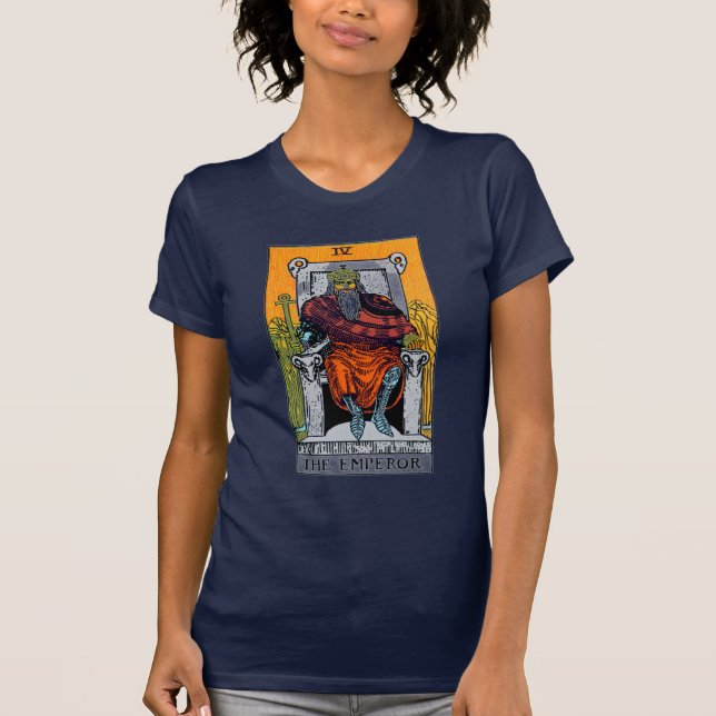 Die Kaiser-Tarot-Karte T-Shirt (Vorderseite)