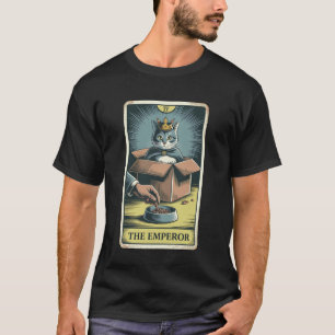 Die Kaiser-Tarotkarte Katze In Box Futterschüssel  T-Shirt