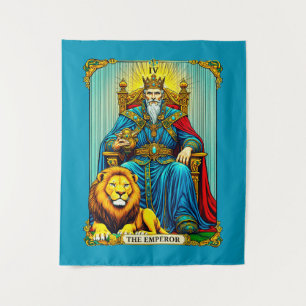 Die Kaiser-Tarotkarte Kunst Wandteppich