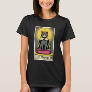 Die Kaiser-Tarotkarte Mystic Katzenklo Lustig T-Shirt