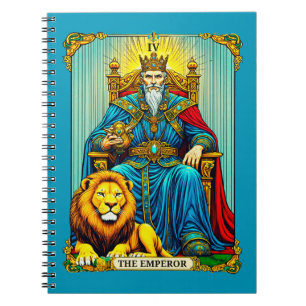 Die Kaiser-Tarotkarten-Kunst Notizblock