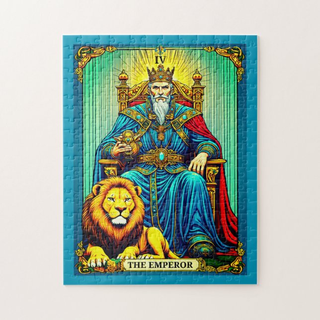 Die Kaiser-Tarotkarten-Kunst Puzzle (Vertikal)