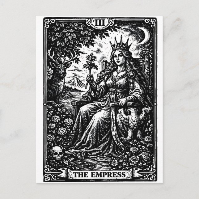 Die Kaiserin — BurnsInHell Tarot III Postkarte (Vorderseite)