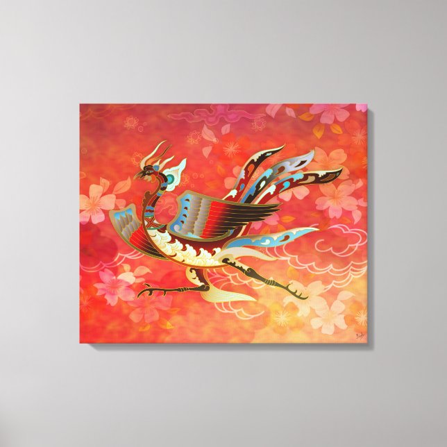 Die Kaiserin - Flug von Phoenix - (rote Fassung) Leinwanddruck (Vorderseite)