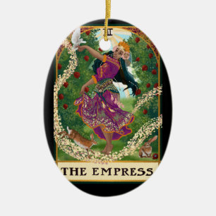 Die Kaiserin Tarot Karte Keramik Ornament
