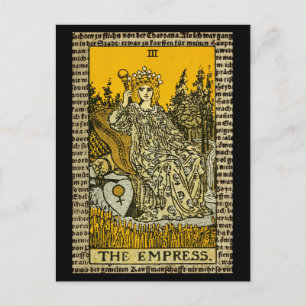 Die Kaiserin Tarot Postkarte