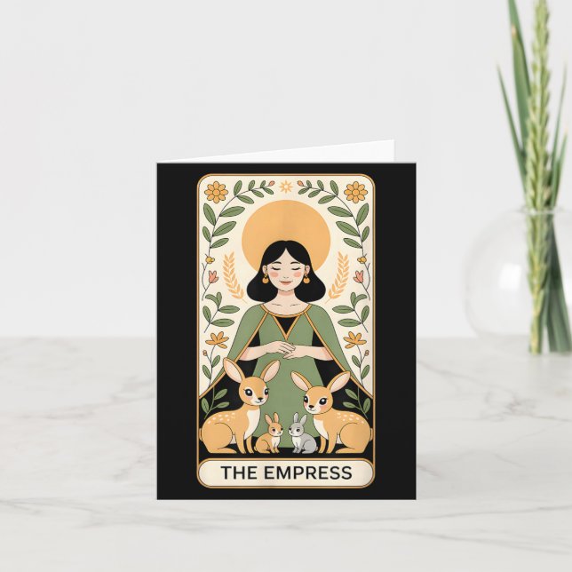 Die Kaiserin Tarotkarten-Illustration Karte (Vorderseite)