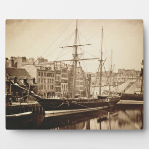Die Kaiserjacht "La Reine Hortense" in Le Havre Fotoplatte