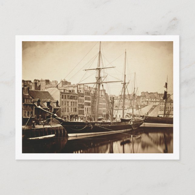 Die Kaiserjacht "La Reine Hortense" in Le Havre Postkarte (Vorderseite)