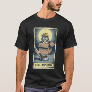 Die Kaiserkatze Tarotkarte Katze in Box Liebhaber T-Shirt