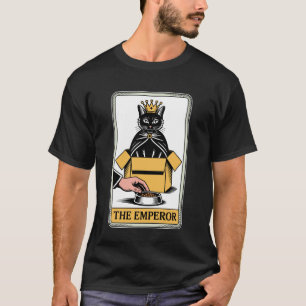 Die Kaiserkatze Tarotkarte Katze in Box Liebhaber  T-Shirt