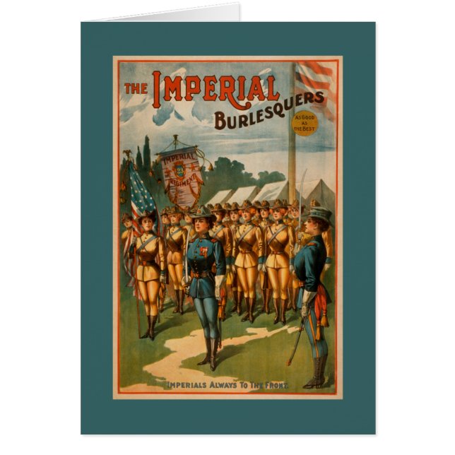 Die kaiserlichen Burlesquers spielen Soldaten (Vorne)