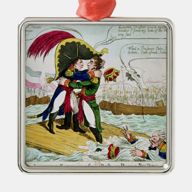 Die Kaiserumarmung oder Boneys neue der Tropfen Ornament Aus Metall (Vorne)