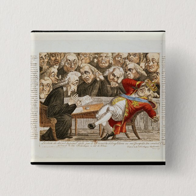 Die Kaiserverordnung zu George III Button (Vorderseite)