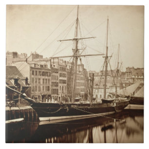 Die Kaiseryacht "La Reine Hortense" bei Le Havre Fliese