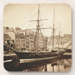 Die Kaiseryacht "La Reine Hortense" bei Le Havre Getränkeuntersetzer