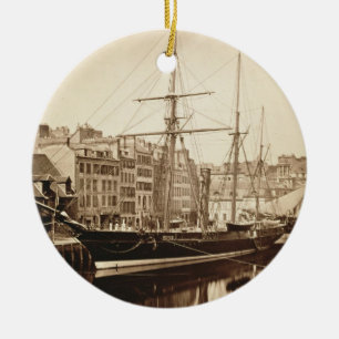 Die Kaiseryacht "La Reine Hortense" bei Le Havre Keramikornament