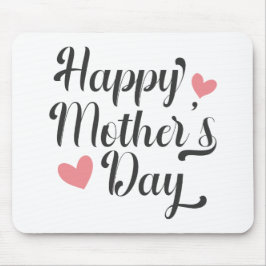Die Kalligraphie der einfachen glücklichen Mutter  Mousepad