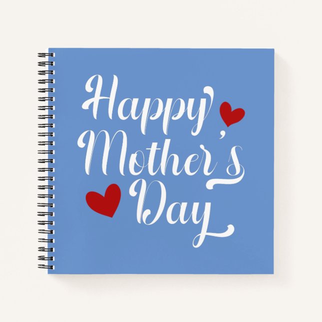 Die Kalligraphie der einfachen glücklichen Mutter  Notizbuch (Vorderseite)