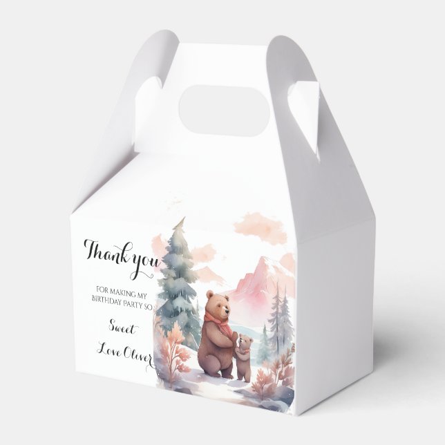 Die kalte Outdoor-Winterwaldbärendusche Geschenkschachtel (Vorderseite)