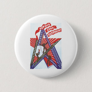Die kalter Kriegs-Sowjetunions-Propaganda-Plakate Button