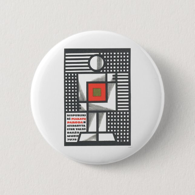 Die kalter Kriegs-Sowjetunions-Propaganda-Plakate Button (Vorderseite)