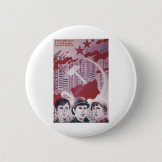 Die kalter Kriegs-Sowjetunions-Propaganda-Plakate Button