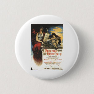 Die kalter Kriegs-Sowjetunions-Propaganda-Plakate Button