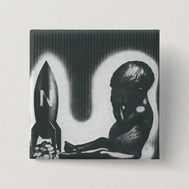 Die kalter Kriegs-Sowjetunions-Propaganda-Plakate Button (Vorderseite)