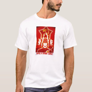 Die kalter Kriegs-Sowjetunions-Propaganda-Plakate T-Shirt