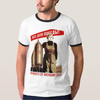 Die kalter Kriegs-Sowjetunions-Propaganda-Plakate T-Shirt