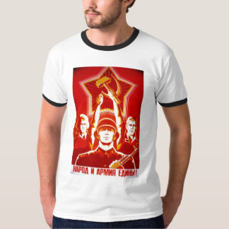 Die kalter Kriegs-Sowjetunions-Propaganda-Plakate T-Shirt