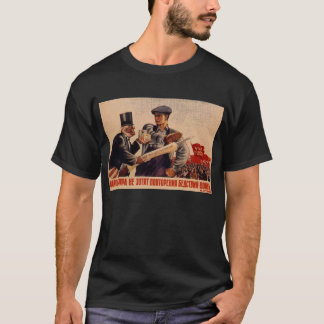 Die kalter Kriegs-Sowjetunions-Propaganda-Plakate T-Shirt
