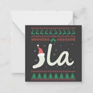 Die Kamala Harris hässlicher Weihnachtspullover Wa Mitteilungskarte
