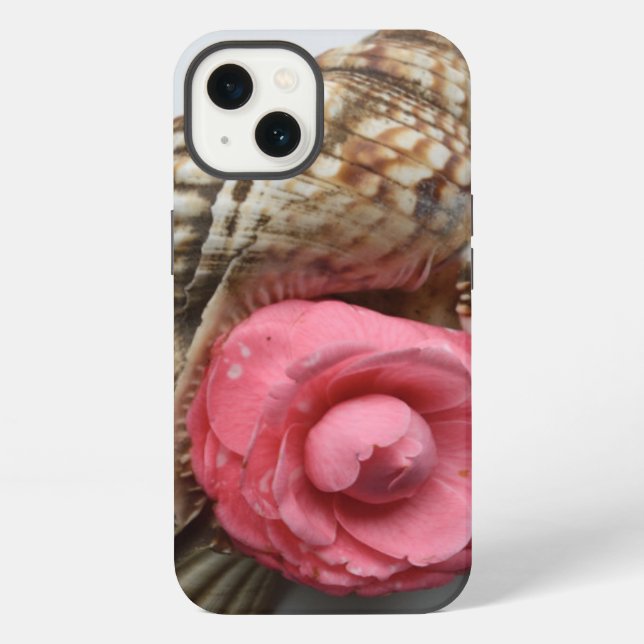 Die Kamelie und die Muscheln iPhone Hülle (Rückseite)