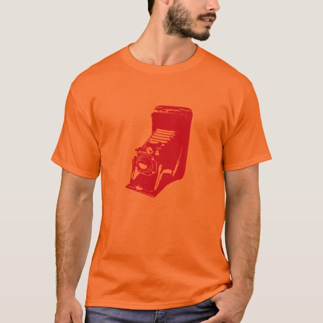 die Kamera - heiß orange T-Shirt (Vorderseite)