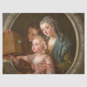 Die Kamera Obscura von Charles A. P. Van Loo Seidenpapier