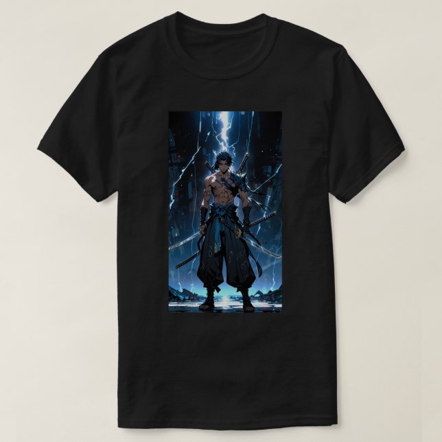 Die Kampfszene des Anime T-Shirt (Design vorne)