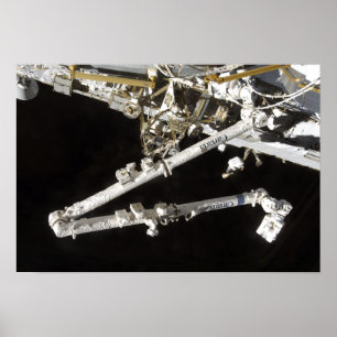 Die Kanadisch-erbaute Raumstation Poster