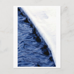 Die Kante des Flusses Postkarte