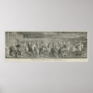 Die Kanterbury-Pilger von William Blake Poster
