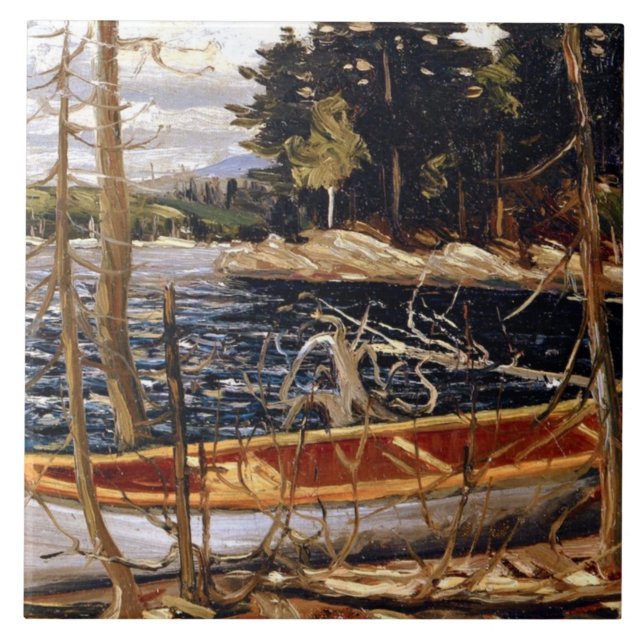Die Kanuele, schöne Kunst von Tom Thomson Fliese (Vorderseite)