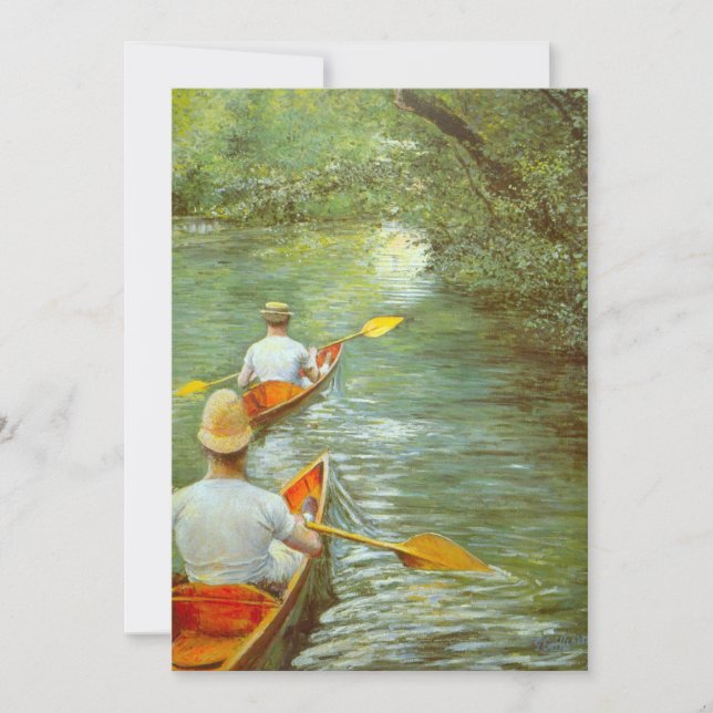 Die Kanus, Perissoires von Gustave Caillebotte (Vorderseite)